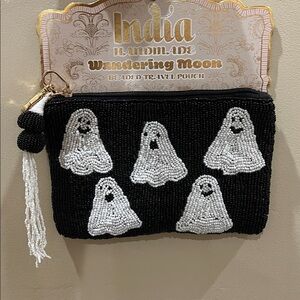 Wandering Moon | Ghosts Beaded Wallet